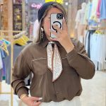 شومیز قهوه ای شعبه انزل مال