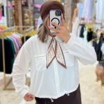 شومیز سفید شعبه انزل مال
